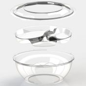 Крышка к контейнеру d203хh50 мм, прозр., ОПС, 400 шт/кор "Kado-Prim" 400 шт/упак РОССИЯ КД-107 К