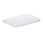 Крышка прямоугольная 186x132х7мм, полупрозрачная