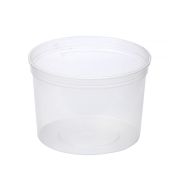 Контейнер для пресервов/мёда 500мл d=110 мм, h=75 мм, "баночка" полупрозрачный, ПП