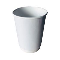 Стакан бумажный 350 мл 2 сл., d90 мм, бел., карт., 20 шт/упак 400 шт/кор РОССИЯ