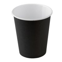 Стакан бумажный 350 мл 2 сл., d90 мм, черн., карт., 25 шт/упак( ООО Класска-Опт) 25 шт/упак 400 шт/кор РОССИЯ