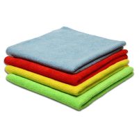 Салфетка микрофибра 30х30 см, универсальная, желтая