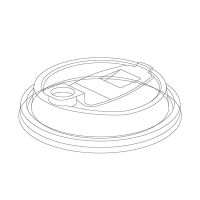 Крышка для стакана d90 мм с питейником тип Е, прозр., ПП, 800 шт/кор 800 шт/упак РОССИЯ 3014П