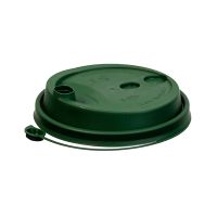 Крышка для стакана d80 мм с пробивным слотом и заглушкой, зел., ПП, 50 шт/упак 1 000 шт/кор РОССИЯ 3002М/Т-З
