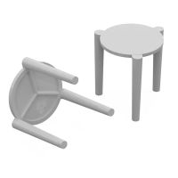 Подставка-распорка [трипод] для пиццы d33хh40 мм, бел., ПП, 800 шт/кор "Перинт" 800 шт/упак РОССИЯ Подпорка 34