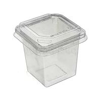 Контейнер 220 мл 1-секц. 80х80х75 мм, без крышки, прозр., ПЭТ, 360 шт/кор "Протэк" 360 шт/упак РОССИЯ ПР-СТ-80х75 ФРЭШ