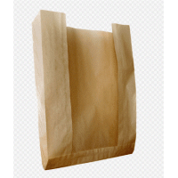 Пакет пищевой [200+60]х340 мм без руч., с окном, крафт, бум., 800 шт/кор 800 шт/упак РОССИЯ БУМ55203