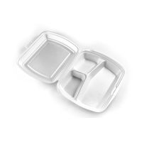 Ланч-бокс 3-секц. 247х206х70 мм, бел., ВПС, 100 шт/кор 100 шт/упак РОССИЯ