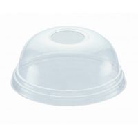 Крышка d 95мм, h 40мм, купол, прозрачный, с отверстием