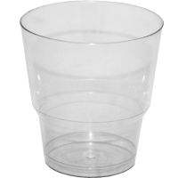 Стакан одноразовый 200 мл для холодных напитков, прозрачный, "Кристалл"