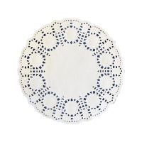 Салфетки для сервировки, d 10см, белые, Бумага