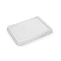 Крышка к контейнеру К-190х144, прямоугольная, 196.4х150х12(16)мм, прозрачная