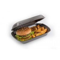 Ланч-бокс 1-секц. 190х150х75 мм, черн., ВПС, 200 шт/кор 200 шт/упак РОССИЯ LBM-1 Ч