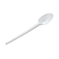 Пластиковая ложка чайная компактная, 125 мм, белая