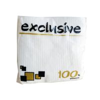 Салфетки 240х240 мм 1-сл., бел., бум., 100 шт/упак "Эксилайт" 20 упак/кор РОССИЯ