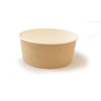 Контейнер 550 мл, d135хh57 мм, без окна, без крышки, крафт-бел., карт., 50 шт/упак 400 шт/кор РОССИЯ 550005