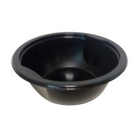 Тарелка одноразовая глубокая 550 мл, d150 мм, черн., ПП, 600 шт/кор "Бластор" РОССИЯ ТР-150/55