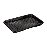 Контейнер для суши 1-секц. 236х164х18 мм, без крышки, черн., ПЭТ, 250 шт/кор "Комус" 250 шт/упак РОССИЯ С-025 черная ПЭТ