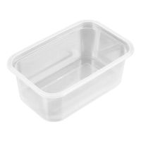 Контейнер под запайку 500мл, 1-секц. 142х92х46 мм, прозр, ПП, 420 шт/кор "Протэк" 420 шт/упак РОССИЯ ПР-Л-142х92х46