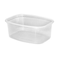 Контейнер прямоугольный, 139х102х60мм, 500мл, с вертикальными рёбрами жёсткости, полупрозрачный, ПП NEW