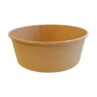 Контейнер 1500 мл, d185хh70 мм, без окна, без крышки, крафт, карт., 50 шт/упак 300 шт/кор КИТАЙ R-1500ml