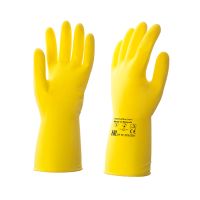 Перчатки латексные, р-р M, желт., 1 пар/упак "HQ Profiline" 50 пар/кор МАЛАЙЗИЯ 73584