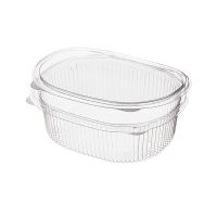 Контейнер 750 мл 1-секц., овал 175х149х62 мм, неразъем.крышка, прозр., ОПС, 285 шт/кор "Комус" 285 шт/упак РОССИЯ РКС-750 (ОП)