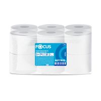 Бумага туалетная для диспенсеров 2-сл. с центр. вытяжкой "Focus" Jumbo, бел., 207 м 12 рул/упак 12 рул/кор РОССИЯ 5077832