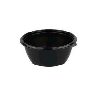 Контейнер 375 мл 1-секц. d144хh47 мм, без крышки, черн., ПП, 50 шт/упак "ПолиЭр" 300 шт/кор РОССИЯ К-144-375ч