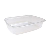 Контейнер 125мл, прямоугольный, 108х82х25мм, полупрозрачный, ПП