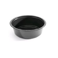 Контейнер 350 мл 1-секц. d127хh50 мм, без крышки, черн., ПП, 50 шт/упак "ПолиЭр" 500 шт/кор РОССИЯ К-127-350 черн.