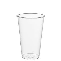 Стакан одноразовый 500 мл, диз. "Bubble Cup", прозр., глянцевый, ПП, 20 шт/упак 500 шт/кор РОССИЯ 1021ГП