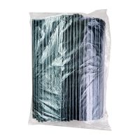 Трубочки для коктейлей 240 мм, d8 мм, черн., пласт. прямые, 250 шт/упак 24 упак/кор БЕЛАРУСЬ -