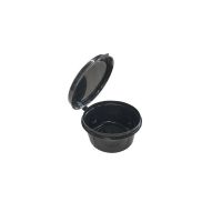Соусник 50 мл, d63хh32 мм, неразъем. крышка, черн., ПП, 80 шт/упак 1 200 шт/кор РОССИЯ 1246Ч