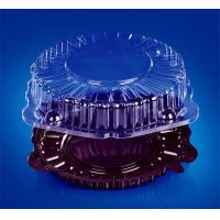 Упаковка для торта [дно] d236хh16[d219хh12] мм, черн., ПС, 450 шт/кор "Протэк" РОССИЯ ИП-55Д