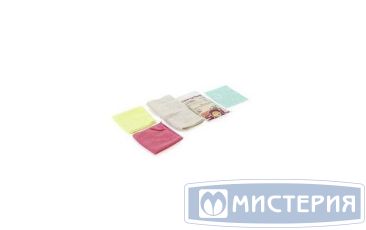 Набор для уборки Универсальный[салф. из х/б 500х700 мм-1 шт, салф. из м/ф 300х300 мм-2 шт, салф. из бамб.вол. 300х340 мм-1шт, перч. латекс-1 шт] "Sol" 1 шт/упак 20 упак/кор РОССИЯ