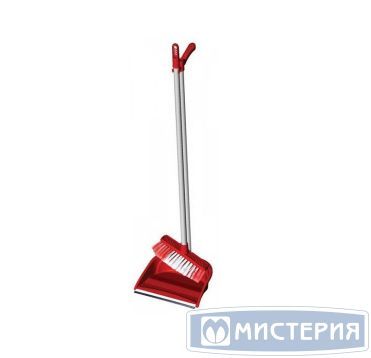 Набор для уборки пола [щетка и совок на длин. ручке], цвет в ассорт., ПП "Uctem-Plas" 12 шт/кор ТУРЦИЯ AF201-R-G