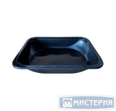 Контейнер под запайку 510 мл, 1-секц. 187х137х36 мм, серия Фреш, черн., ПП, 360 шт/кор "Каштан" БЕЛАРУСЬ УК-506П черн.