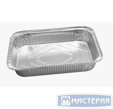 Форма алюминиевая 1-секц. 2300 мл 317х213х44 мм, без крышки, алюм., 50 шт/упак 300 шт/кор РОССИЯ R23