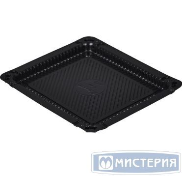 Контейнер для суши 1-секц. 184х162х12 мм, без крышки, черн., ПЭТ, 900 шт/кор "Комус" 900 шт/упак РОССИЯ С-18 ПЭТ