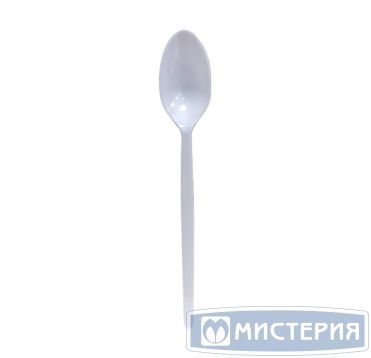 Ложка одноразовая 125 мм, бел., ПС, 100 шт/упак 2 000 шт/кор РОССИЯ 4003Б