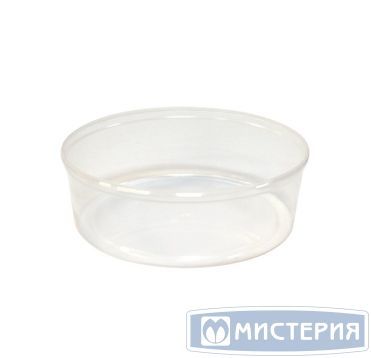 Контейнер для пресервов/мёда, 500мл, круглый, d 145мм, h 52мм, "банка", прозрачный, ПП