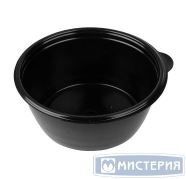 Контейнер 500 мл 1-секц. d144хh59 мм, серия 144, без крышки, черн., ПП, 50 шт/упак 300 шт/кор РОССИЯ С 144-500 черн.