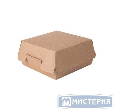 Коробка для бургера [бургербокс] 113х113х112 мм, XL, крафт, карт., 55 шт/упак "OSQ" 220 шт/кор РОССИЯ OSQ BURGER XL