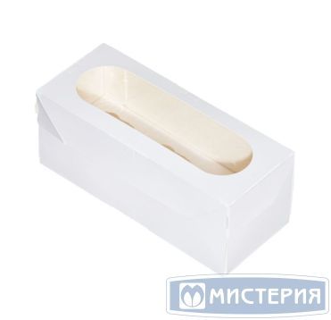 Коробка для кондит. изделий 250х100х100 мм с ложементом, с окном, неразъем.крышка, бел., карт., 25 шт/упак "Forgenika" Muf 3 Pro 200 шт/кор РОССИЯ MUF 3 PRO I W 250*100*100