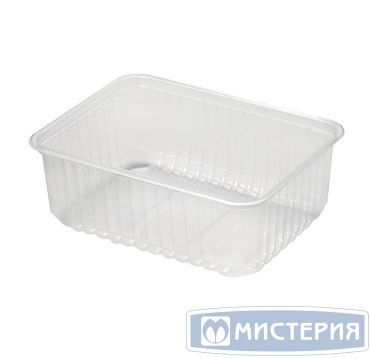 Контейнер 1000 мл 1-секц. 186х132х64 мм, серия 186, без крышки, прозр., ПП, 100 шт/упак 500 шт/кор РОССИЯ К 186-1000