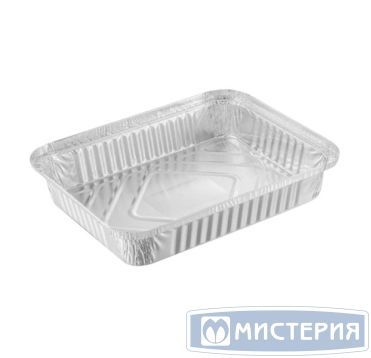 Форма алюминиевая 1-секц. 1125 мл 225х175х35 мм, без крышки, алюм., 50 шт/упак 500 шт/кор РОССИЯ R29L