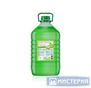 Мыло-крем жидкое "Ecoline" Vita Зеленое яблоко, бутылка ПЭТ, 5000 мл 4 шт/кор РОССИЯ 143020