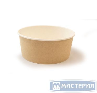Контейнер 550 мл, d135хh57 мм, без окна, без крышки, крафт-бел., карт., 50 шт/упак 400 шт/кор РОССИЯ 550005