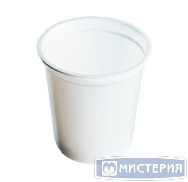 Контейнер под запайку 400 мл, 1-секц. d95х h100 мм, бел., ПП, 900 шт/кор 900 шт/упак РОССИЯ Стакан 95.400 бел.